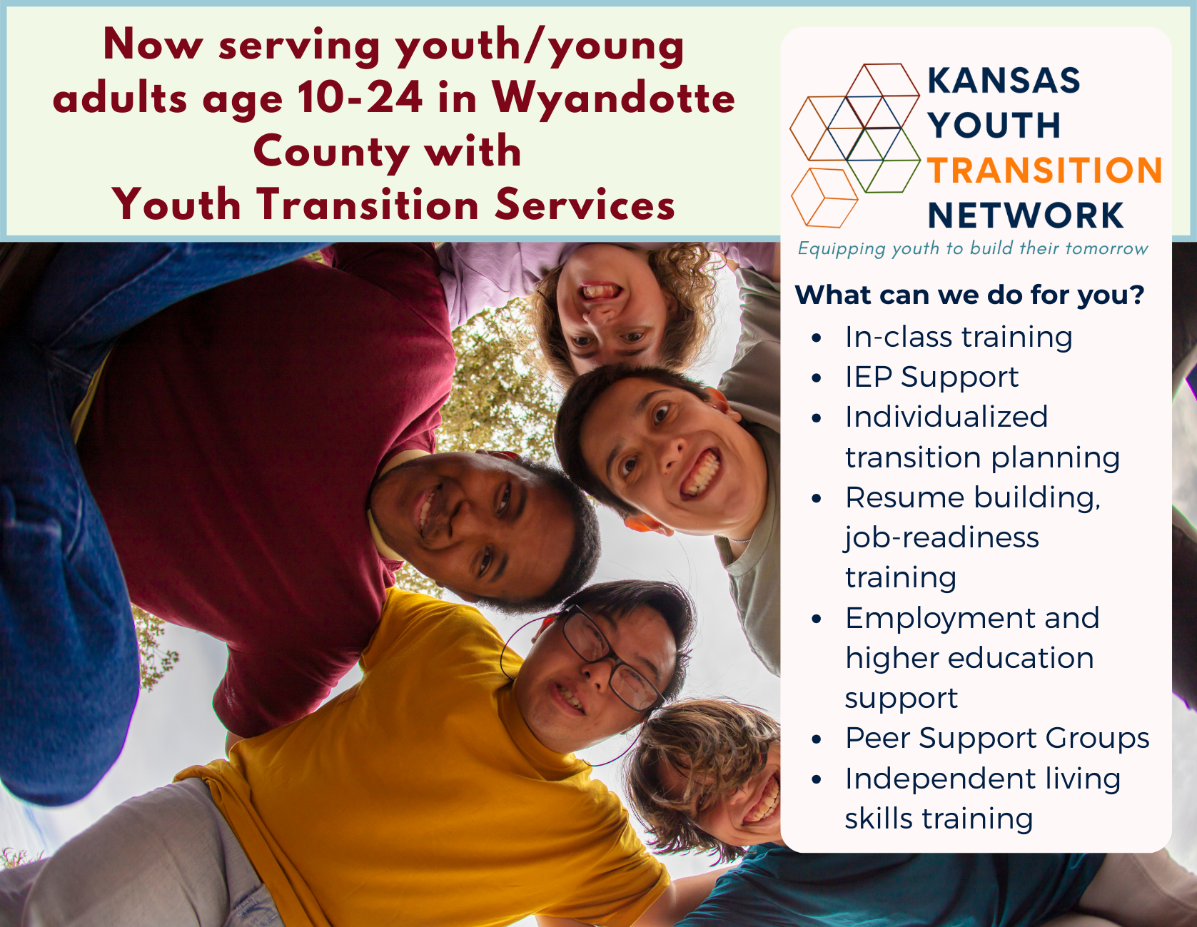 Graphic showing holiday hours