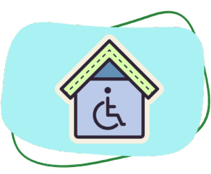 Icon depicting accessible housing
