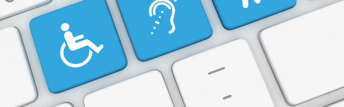 Cluseup image of an accessible keyboard